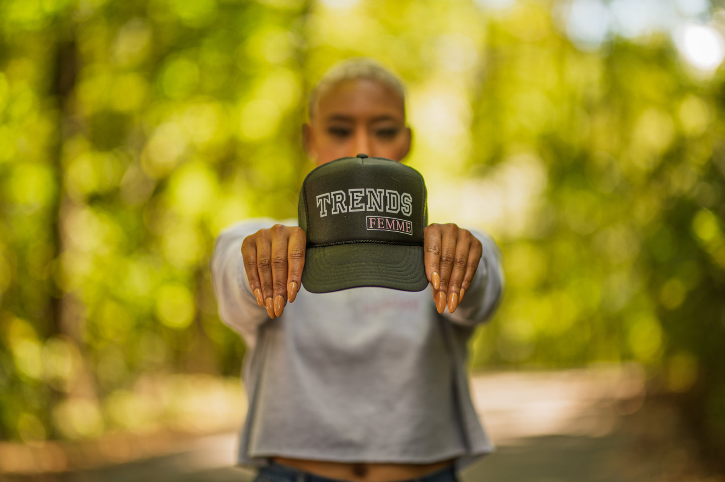 Trends Femme Trucker Hat Black / Pink
