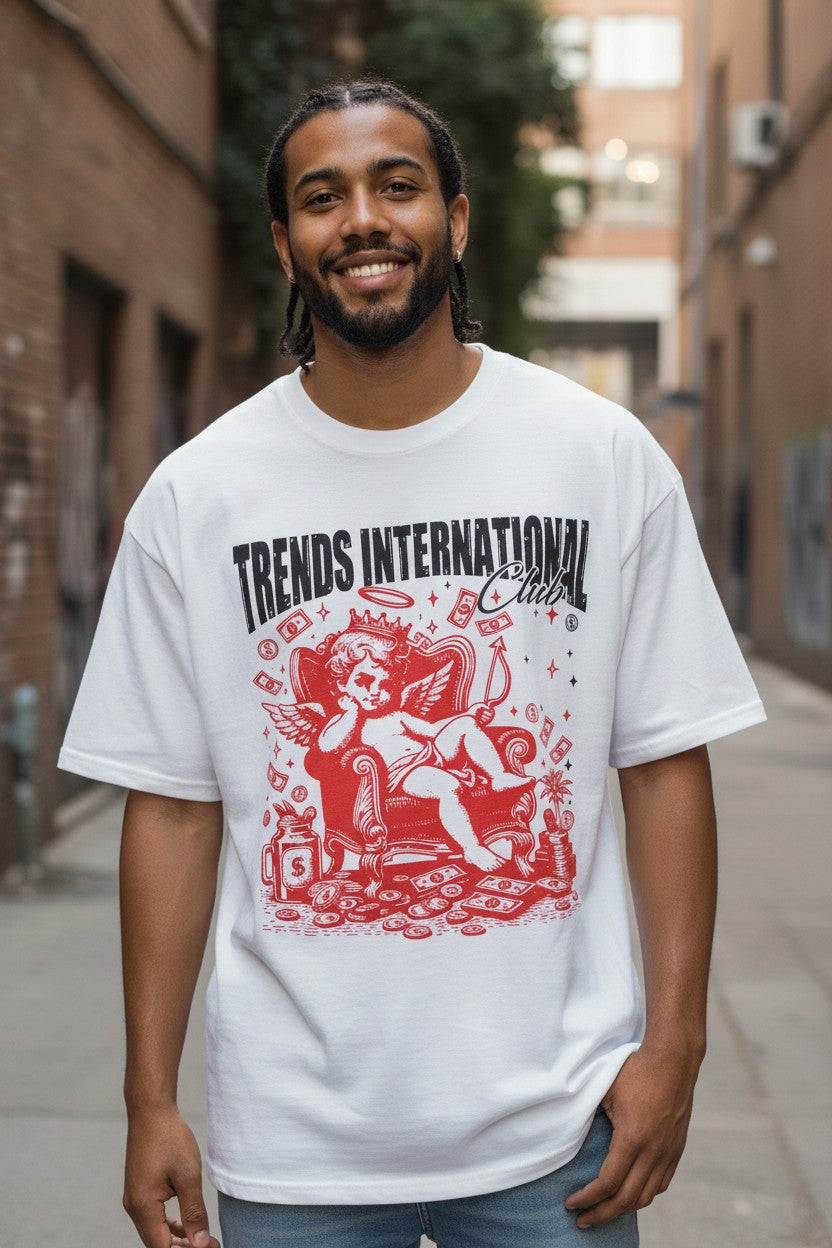 Trends Trillionaires T-shirt White/Red