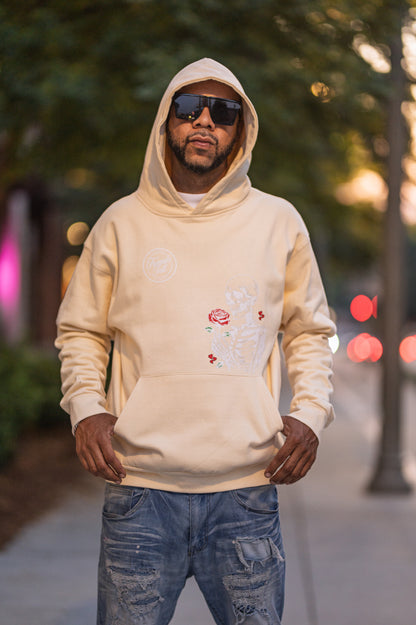 Spread Love Not War Hoody Cream