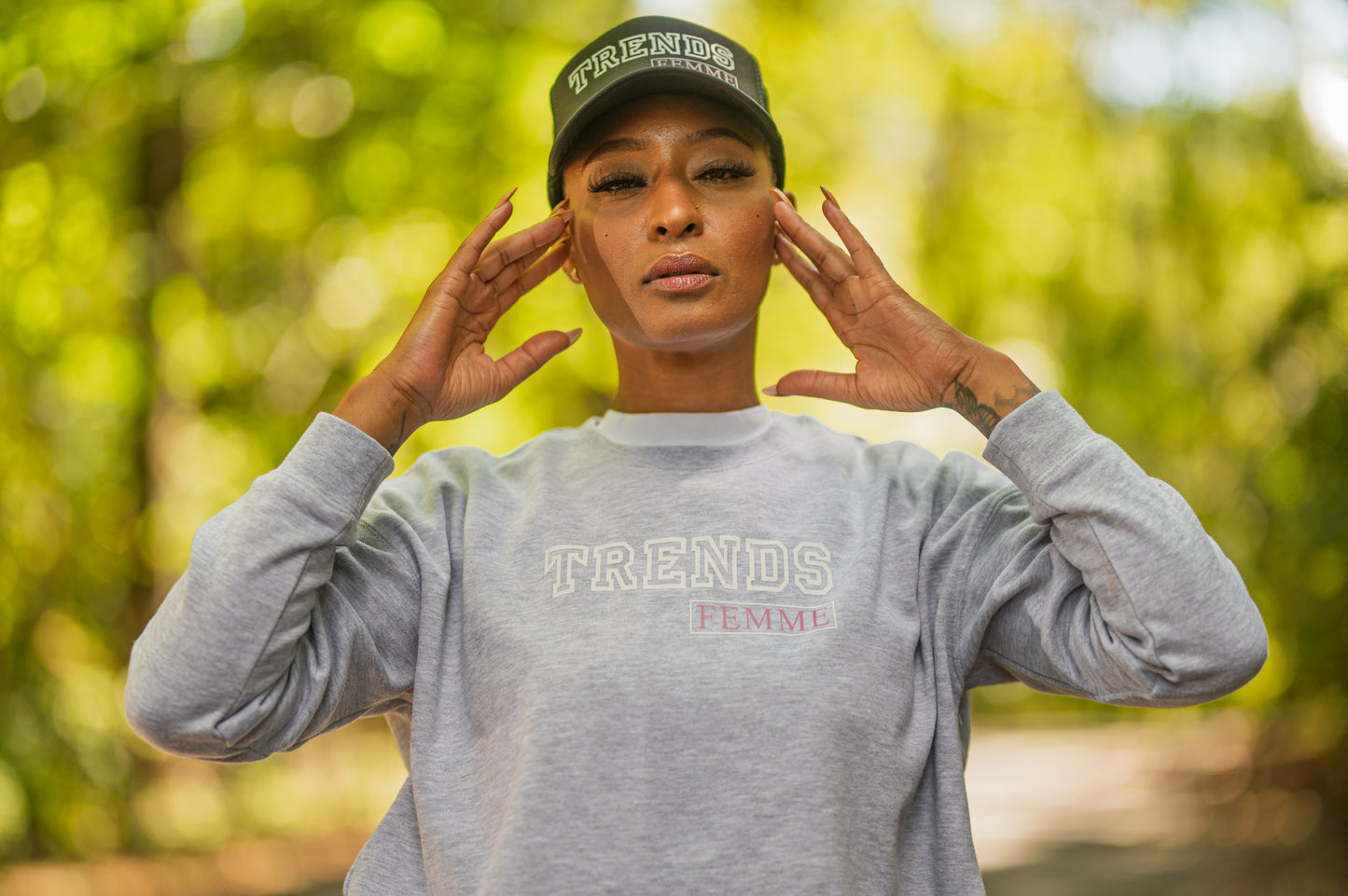 Trends Femme Crop Crewneck Grey