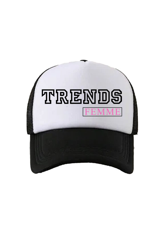 Trends Femme Trucker Hat Black/White