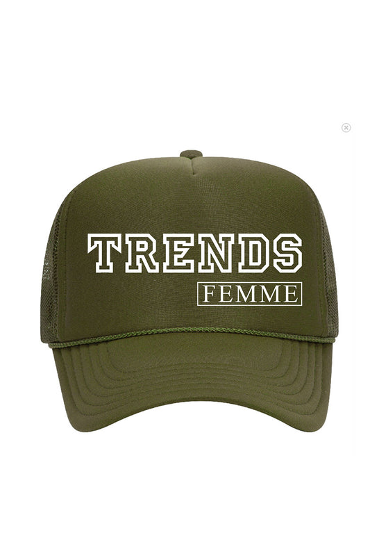 Trends Femme Trucker Hat Olive