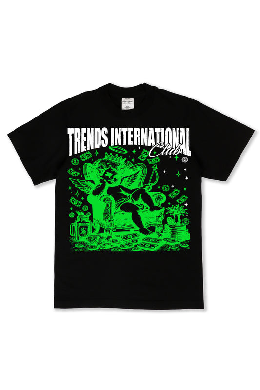 Trends Trillionaires T-shirt Black/Lime Green