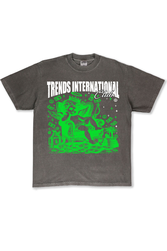 Trends Trillionaires T-shirt Grey/Lime Green