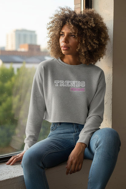 Trends Femme Crop Crewneck Grey