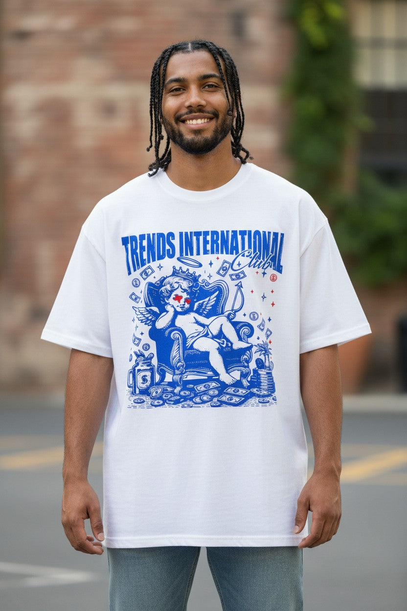 Trends Trillionaires T-shirt White/Royal